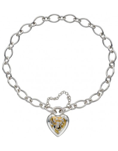 Mon-bijou - D5232 - Bracelet coeur tendance en argent 925/1000