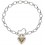 Mon-bijou - D5232 - Bracelet coeur tendance en argent 925/1000