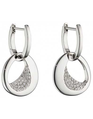 Boucle d'oreille originale et chic en argent 925