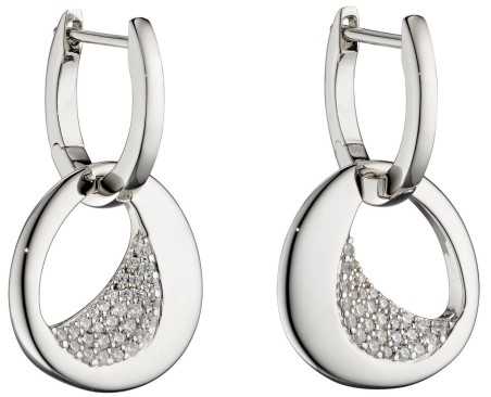 Boucle d'oreille originale et chic en argent 925