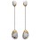 Boucle d'oreille tendance plaqué or en argent 925