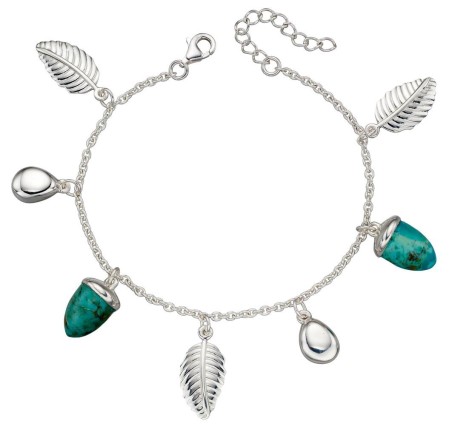 Mon-bijou - D5226 - Bracelet chic turquoise en argent 925/1000