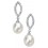 Mon-bijou - D3860a - Boucle d'oreille tendance perle en argent 925/1000
