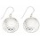 Boucle d'oreille chic et classe en argent 925