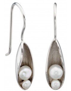 Mon-bijou - D5524 - Boucle d'oreille original perle en argent 925/1000