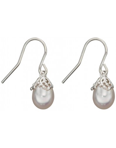 Mon-bijou - D5727 - Boucle d'oreille original perle en argent 925/1000