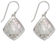 Boucle d'oreille originale nacre en argent 925