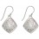 Boucle d'oreille originale nacre en argent 925