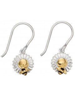 Mon-bijou - D5818 - Boucle d'oreille abeille plaqué or en argent 925/1000