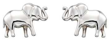 Boucle d'oreille éléphant en argent 925