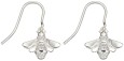 Boucle d'oreille chic abeille en argent 925