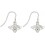 Boucle d'oreille chic abeille en argent 925