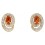 Mon-bijou - D2316 - Boucle d'oreille opal et diamant en or 375/1000