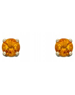 Mon-bijou - D2336 - Boucle d'oreille novembre citrine en or 375/1000