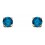 Mon-bijou - D2337 - Boucle d'oreille topaze bleu en or 375/1000