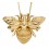 Collier abeille en or 375