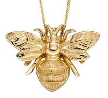 Collier abeille en or 375