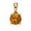 Collier de novembre citrine en or 375