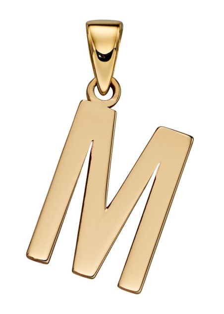 Mon-bijou - D2212 - Collier lettre M en or 375/1000