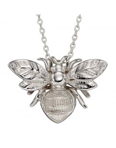 Mon-bijou - D2227 - Collier abeille en or blanc 375/1000