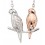 Collier oiseaux plaqué or rose en argent 925