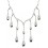 Collier gouttes en argent 925