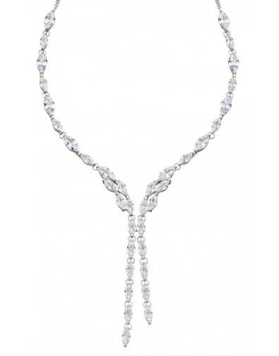 Collier cristal en argent 925