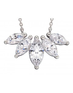 Mon-bijou - D4357 - Collier cristal en argent 925/1000