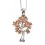 Collier arbre de vie plaqué or rose en argent 925