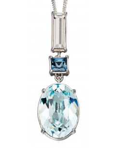 Mon-bijou - D4434 - Collier cristal en argent 925/1000