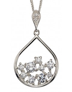 Mon-bijou - D4673 - Collier zirconia en argent 925/1000