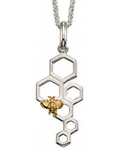 Mon-bijou - D4674a - Collier abeille en argent 925/1000