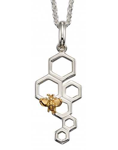 Collier abeille en argent 925