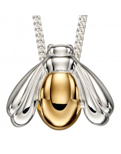 Mon-bijou - D4678a - Collier abeille plaqué or en argent 925/1000