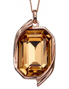 Mon-bijou - D4686a - Collier citrine en argent 925/1000