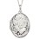 Collier pendentif photo motif fleur en argent 925