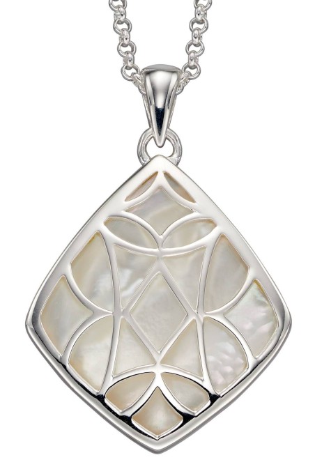 Mon-bijou - D4835 - Collier nacre en argent 925/1000