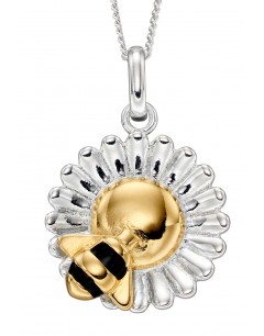 Mon-bijou - D4838 - Collier abeille plaqué or en argent 925/1000