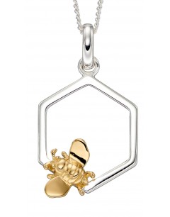 Mon-bijou - D4839 - Collier abeille plaqué or en argent 925/1000