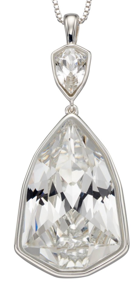 Mon-bijou - D4843 - Collier cristal en argent 925/1000
