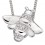 Collier abeille zirconium en argent 925