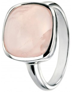 Mon-bijou - D3456 - Bague quartz rose en argent 925/1000