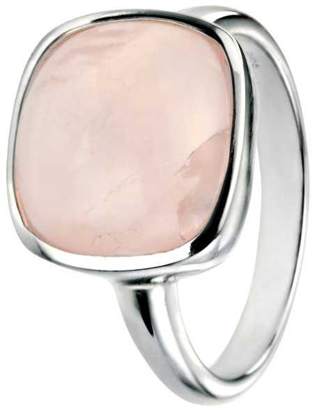 Mon-bijou - D3456 - Bague quartz rose en argent 925/1000