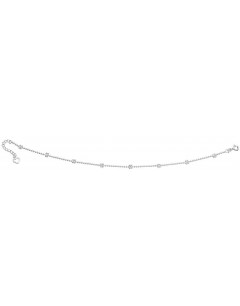 Chaîne cheville coeur original en argent 925