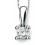 Collier diamant en Or blanc 375