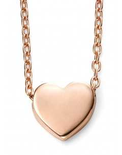 Mon-bijou - D235c - Jolie collier coeur en Or rose 375/1000
