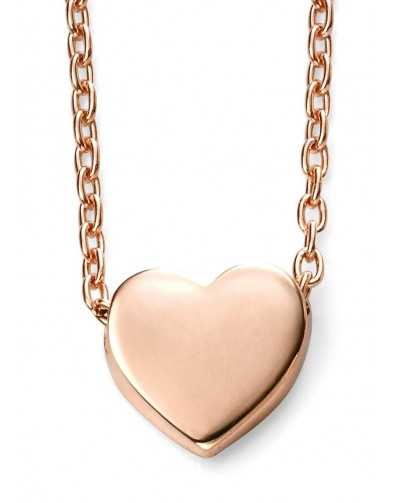 Collier cœur en Or rose 375