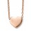 Mon-bijou - D235c - Jolie collier coeur en Or rose 375/1000