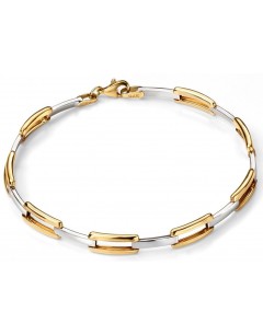 Mon-bijou - D427 - Bracelet tendance en Or blanc et Or 375/1000