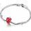 Superbe bracelet fraise pour petite fille en argent 925